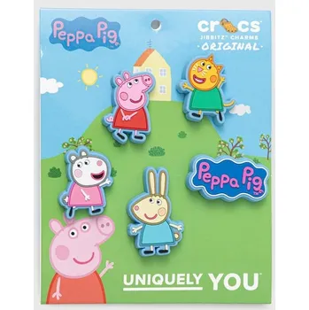 Chlapecké sandály Připínačky na obuv Crocs 5-pack Peppa.Pig.5.Pack vícebarevná MLC, vel. ONE SIZE