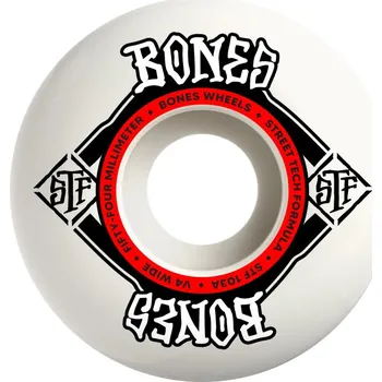 Kolečko na skateboard BONES WHEELS STF Wide 53mm V1 103A 4pk White 55mm