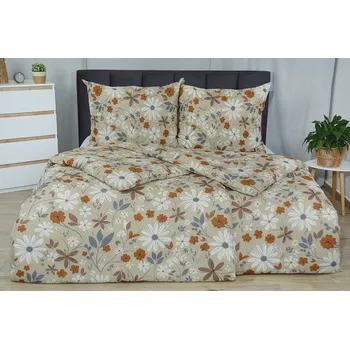 Povlečení Krepové povlečení PLUS prodloužené VIVA hnědé