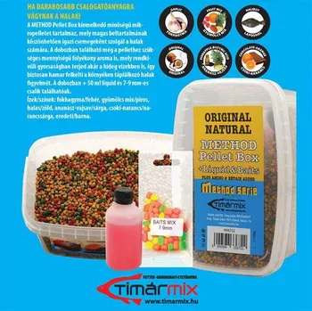 Návnadová surovina Timár Method Pellet BOX 3 v 1 Příchutě: Sladká kukuřice Získejte slevu -5% za registraci v e-shopu