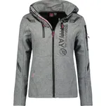 Dámská stylová softshellová bunda Geographical Norway TRUFFE Barva: Světle šedá, Velikost: S