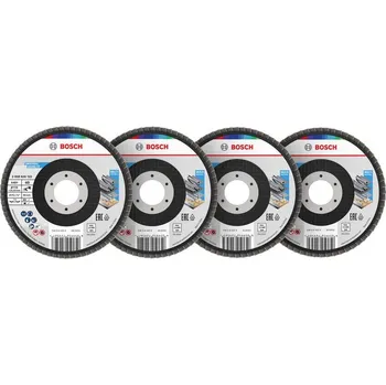 Příslušenství k brusce Bosch Sada lamelových brusných kotoučů X451, 115 × 22,23 mm, G40; 60; 80; 120, T29, 60 ks Professional (2608626159)