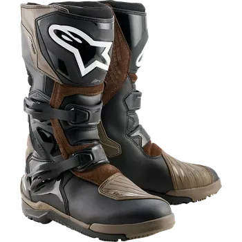 Moto obuv Adventure boty na motocykl ALPINESTARS COROZAL V2 ADVENTURE DRYSTAR 2040126-82 barva hnědá/černá (robustní a odolné, přesto lehké, s pokročilou úrovní ochrany – ideální volba pro adventure jezdce)