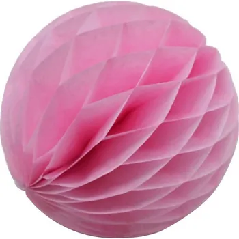 Svatební dekorace Papírová koule růžová (15cm)
