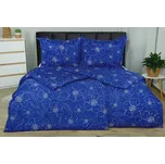 Povlečení mikrosatén 4dílné MERA modré