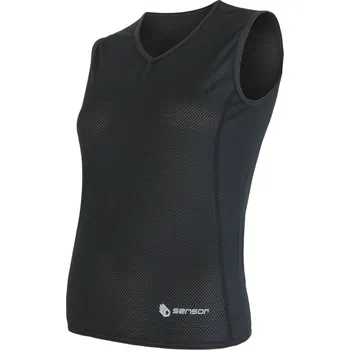 cyklistický dres Dámské triko bez rukávu SENSOR COOLMAX AIR černá M