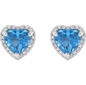 Náušnice Topazové náušnice ze zlata Iveri