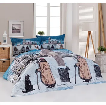 Povlečení Josef Lada - Ponocný se psem 140 x 200, 70 x 90 cm zipový uzávěr