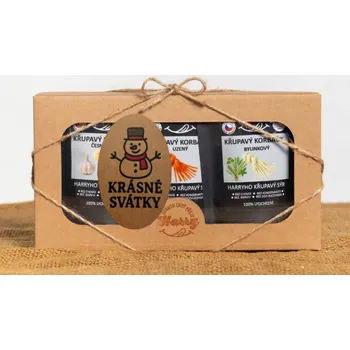 Dárková krabička Křupavý sýr Dárková sada 3 druhů lyo korbáčiků od Bači krásné svátky mikuláš (Křupavý sýr Dárková sada 3 druhů lyo korbáčiků od Bači krásné svátky mikuláš)