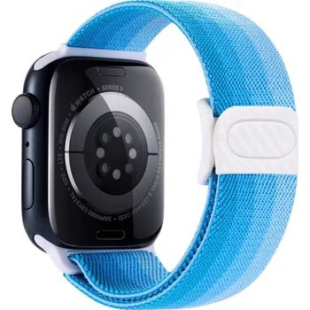 Příslušenství k chytrým hodinkám eses Nylonový elastický řemínek pro Apple Watch - Modré spektrum 42mm, 44mm, 45mm, 49mm