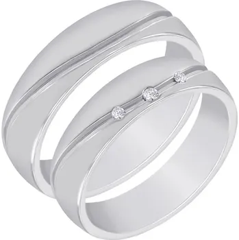 Prsten Snubní prsteny ze zlata s diamanty Zaila