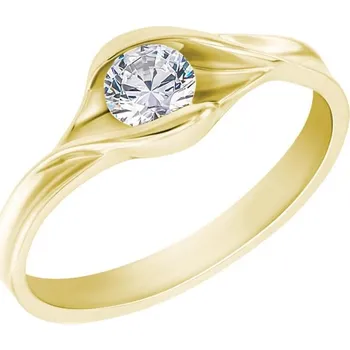 Prsten Zásnubní prsten s moissanitem Aliena