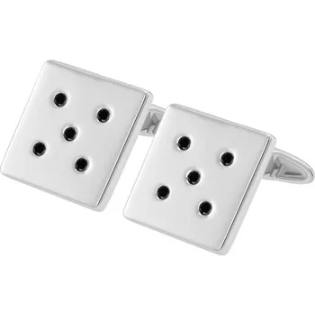 Manžetový knoflíček Manžetové knoflíčky z platiny s černými diamanty Orien