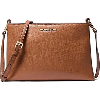 Kabelka Michael Kors Trisha medium kožená crossbody kabelka hnědá + doprava zdarma