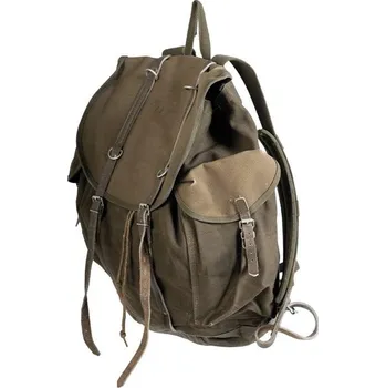 turistický batoh ArmyČastolovice.cz Batoh BW horský OLD ZELENÝ kožené řemení original použitý + Dárek v hodnotě 50 Kč