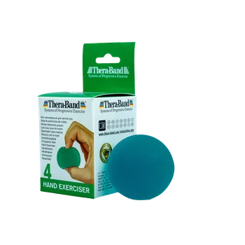 THERABAND Hand Exerciser - posilovač rukou gelová kulička, zelená - středně měkká