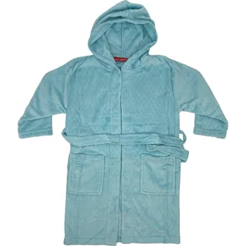 Dívčí župan Flower Dívčí tyrkysový župan 02 Barva: Tyrkysová, Velikost: 158/164