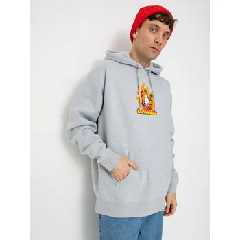 Pánská mikina Spitfire Lil Beatdowns HD (heather grey) L, šedá