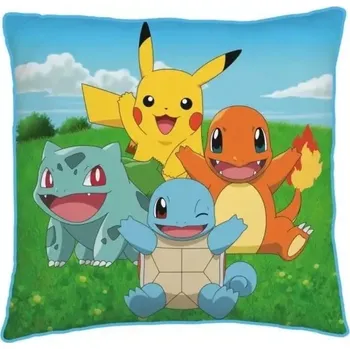 Dekorativní polštářek Dekorační polštářek 40x40 cm - Pokémon Kanto Starters