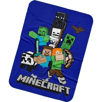 Dětská deka DĚTSKÁ DEKA MINECRAFT TIME TO MINE 110X140 CM