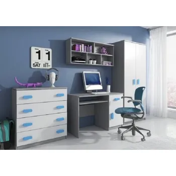 Dětský pokoj Idzczak Dětský pokoj Smyk II - sestava A šedá + bílá Vyber barvu: Zelená