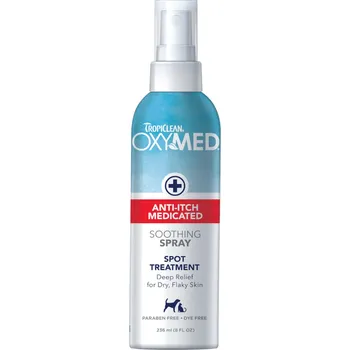 Kosmetika pro psa Výhodné balení: 3x236ml TropiClean OxyMed sprej proti svědění pro domácí zvířata