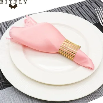 Svatební dekorace Saténový ubrousek brosvový 1ks