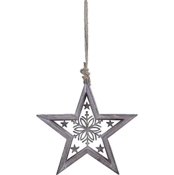 Bytová dekorace Hvězda dřevěná, M|Ego Dekor