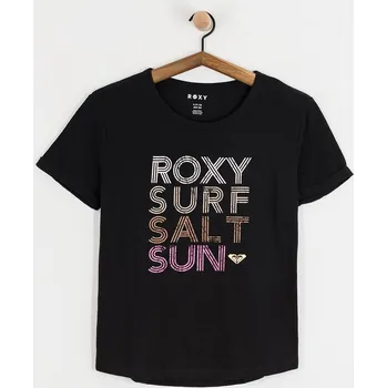 Dámské tričko Roxy Vl Oceanwave Regular (anthracite) XS, šedá