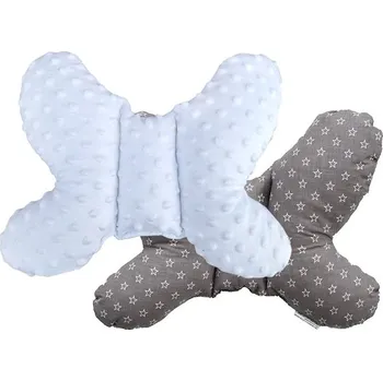 Polštář COSING Polštářek MINKY Motýlek - bílá