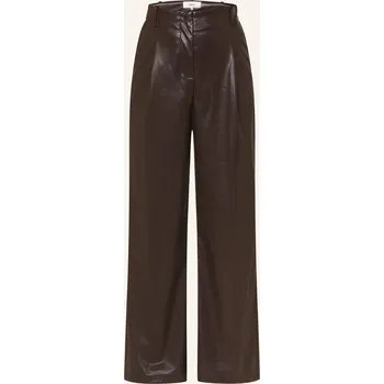Ba&Sh Dámské Kalhoty Rami V Koženém Vzhledu, tmavě hnědá, 32
