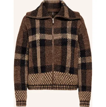 Dámský svetr Only Dámský Svetr, tmavě hnědá / hnědá / béžová, 38