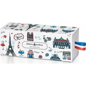 Dárkový potravinový koš Comtesse du Barry - Dárkové balení s motivy Francie 4 FOIE GRAS speciality „Boite Collection“