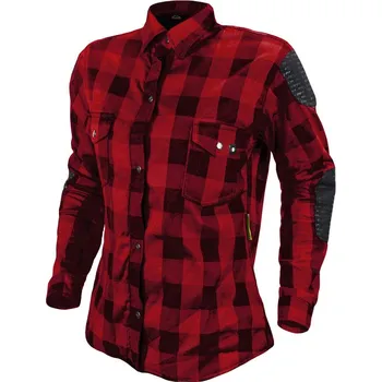 Moto bunda Cappa Racing Košile kevlarová dámská REIMS černá / červená XL