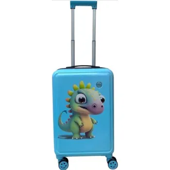Dětský cestovní kufr Dino XS a S – lehký kufr s potiskem dinosaura, kódový zámek, 360° kolečka