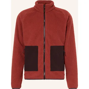 Me°Ru' Pánská Fleecová Bunda Evaton, tmavě červená / černá, 54