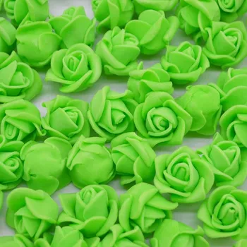 Pěnová růže - zelená 3 cm