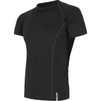 cyklistický dres Pánské triko kr.rukáv SENSOR MERINO ACTIVE černá XXL