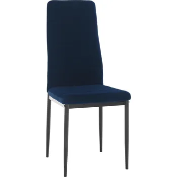 Jídelní židle Jídelní židle SWISS - velvet látka, modrá / černá