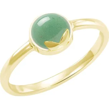 Prsten Zlatý prsten s cabochon avanturínem Yana
