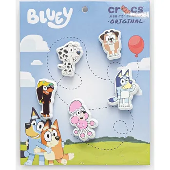 Chlapecké sandály Připínačky na dětské boty Crocs Bluey 5Pck 5-pack 10014369.Bluey.5Pck bílá 00X, vel. ONE SIZE