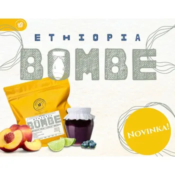 Káva Etiopie Bombe na filtr 250g (Čerstvě pražená káva)