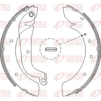Brzdová čelist Brzdové pakny REMSA 4178.00