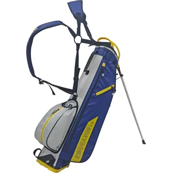 Golf Fastfold Endeavor stand bag žluto-modro-bílý + Dárková krabička týček