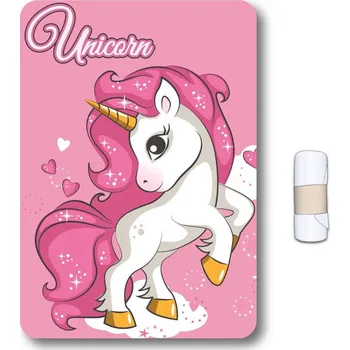 Dětská deka FLEECOVÁ DEKA UNICORN JEDNOROŽEC