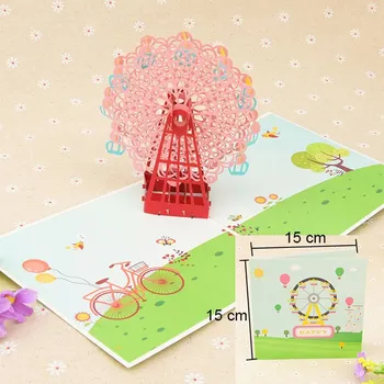 Svatební dekorace 3D přání (Ruské kolo)