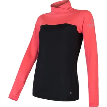 cyklistický dres Dámská mikina SENSOR COOLMAX THERMO černá/korál XL