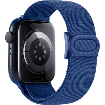 Příslušenství k chytrým hodinkám eses Nylonový elastický řemínek pro Apple Watch - Modrý 38mm, 40mm, 41mm