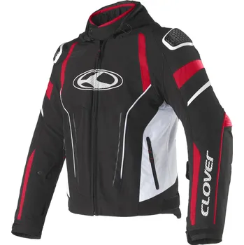Moto bunda CLOVER bunda RAINBLADE-3 WP black/red - M
