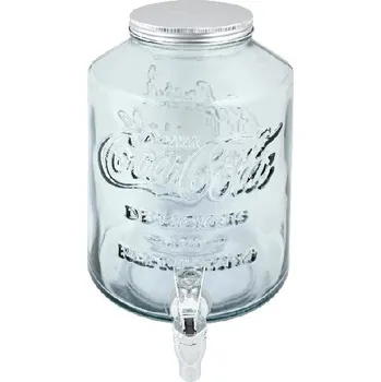 Sklenice Barel nápojový z recyklovaného skla COCA COLA !LIMITOVANÁ EDICE! 5L, čirá (balení obsahuje 1ks)|Vidrios San Miguel|Recycled Glass